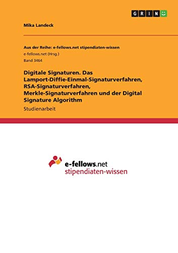 Digitale Signaturen. Das LamportDiffieEinmalSignaturverfahren, RSA