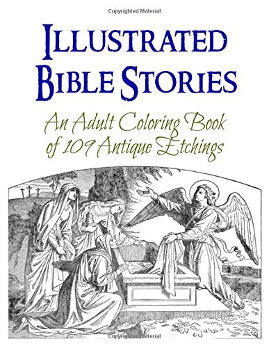 Illustrated Bible Stories Adult Coloring Book: An Adult Coloring Book ...