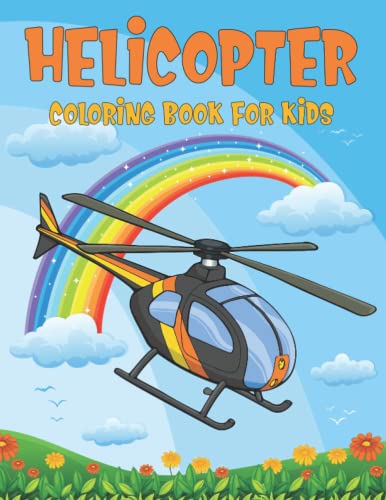 Helicopter Coloring Book for Kids: Unique Helicopter Coloring Book for ...