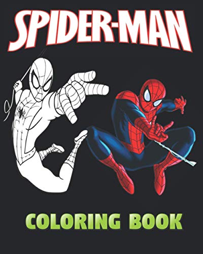 Spider-Man Coloring Book: 70 High Quality Illustrations for Kids of All ...