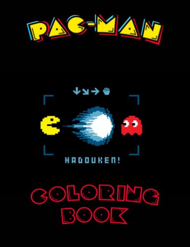 Pac-Man Coloring Book: Interesting coloring book suitable for all ages