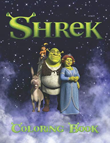 Shrek Coloring Book: 100+coloring pictures for kids and adults with all