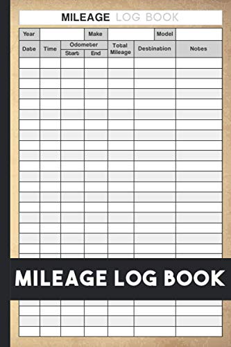 Mileage Log Book: Vehicle Mileage Journal For Business | Auto Mileage ...