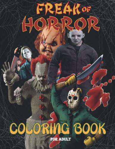 Freak of horror coloring book for adult: Horror Adult Coloring Book for ...