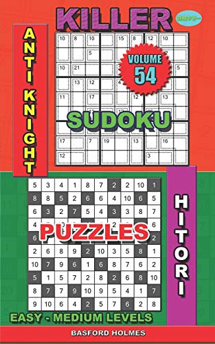 Killer Sudoku Anti Knight Hitori Puzzles Easy Medium Levels By 