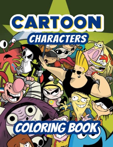 250+ Cartoon Characters Coloring Book: Coloring Book with Beautiful and ...