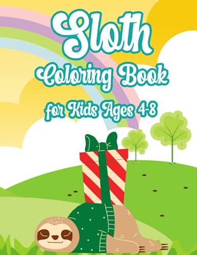 Sloth Activity Book for Kids Ages 4-8: Large Slow Animal Sloth Activity
