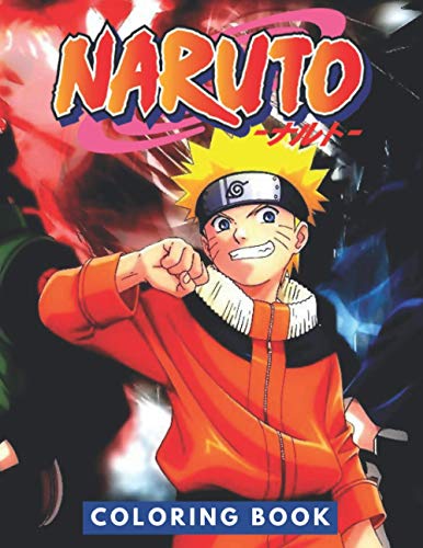 Naruto Coloring Book: Perfect Christmas Gift For Kids And Adults Who ...