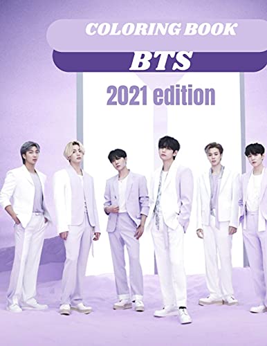 bts coloring book 2021 edition: Stress Relief with BTS Jin, RM, JHope ...