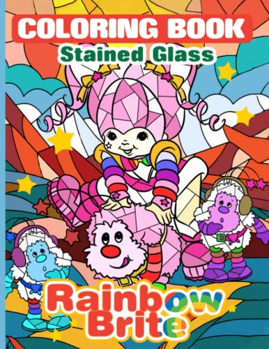 Rainbow Stained Glass Coloring Book: Premium Edition Be Happy Brite Collection A An Adult ...