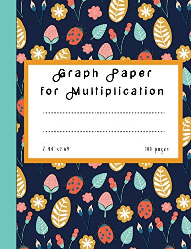Graph Paper For Multiplication: Grid Paper Notebook | Quad Ruled | 100 ...