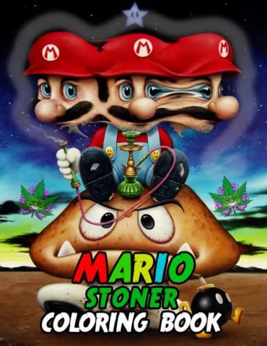 Mario Stoner Coloring Book: Psychedelic Painting Pictures With Stoner ...