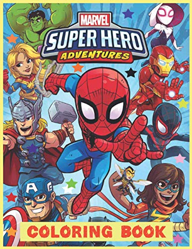 Marvel Super Heroes Adventure Coloring Book: Excellent Super hero ...