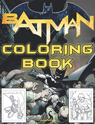 Batman Coloring Book: Batman Colouring Pages For Adults and teens All ...