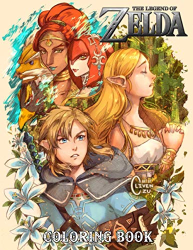 The Legend Of Zelda Coloring Book: A Beautiful Coloring Book For Adults ...