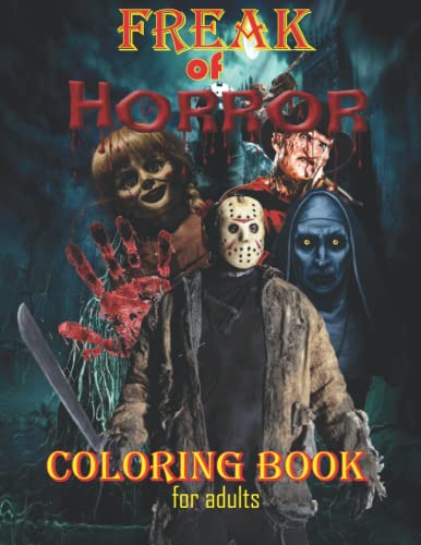 Freak of horror coloring book for adults: Horror Adult Coloring Book ...