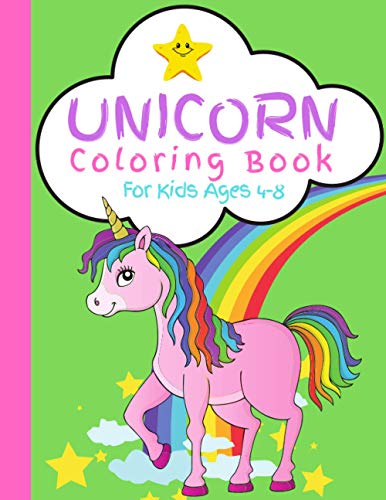 Unicorn Coloring Book: For Kids Ages 4-8 | Coloring & Activity Book | A ...