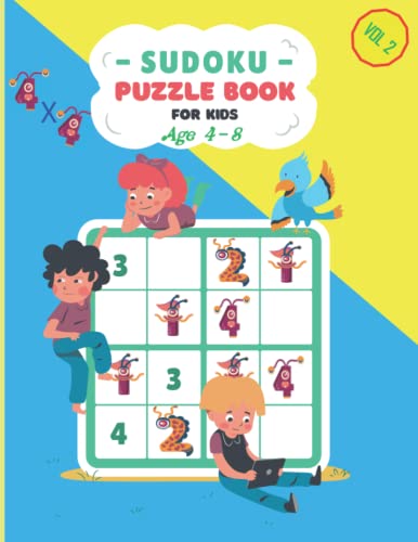 Sudoku Puzzle Book For Kids Ages 4 8 VOL 2 Large Print 4x4 1 