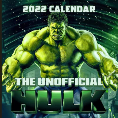 Hulk 2022 Calendar January to December Book Calendar With Seasonal