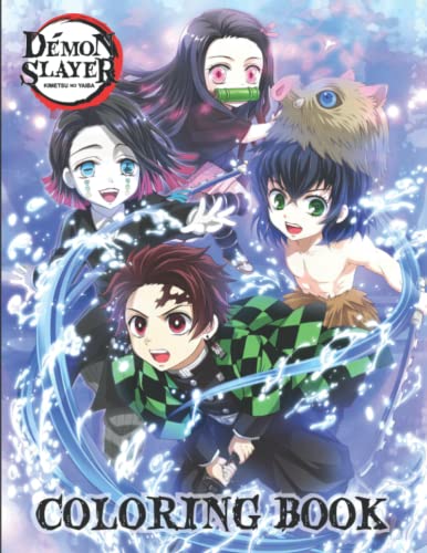 Démon Slayer Coloring Book: Great Gift With Unique and High-Quality ...