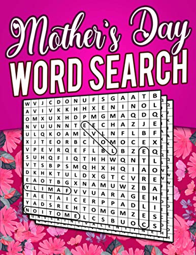 Mother's Day Word Search: Large Print Word Search Puzzle Book for Mom ...