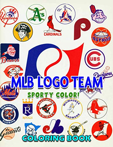 Sporty Color! MLB Team Logo Coloring Page: A Coloring Book Featuring
