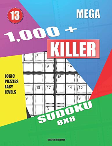 1 000 Mega Sudoku Killer 8x8 Logic Puzzles Easy Levels By Basford 
