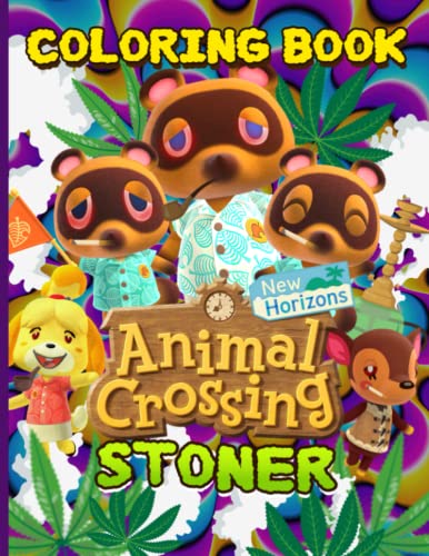 Animal Stoner Coloring Book: A Collection Premium Crossing Marijuana ...