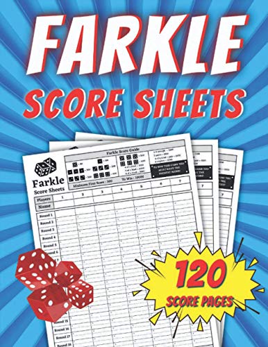 Farkle Score Sheets: Farkle Score Sheet For Tracking Your Favorite Game ...