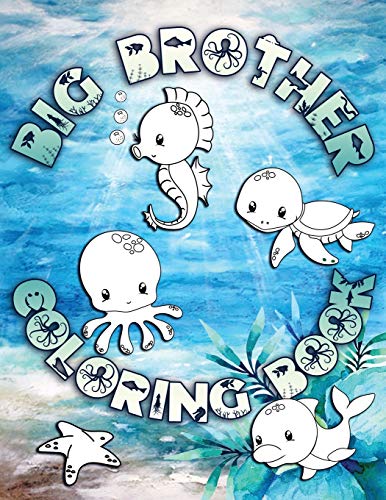 Big Brother Coloring Book: Perfect For Big Brothers Ages 2-6: Cute Gift