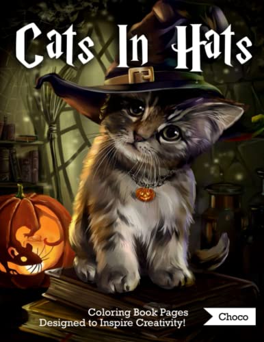 Cats In Hats Coloring Book Pages An Amazing Photo With Lots Of 