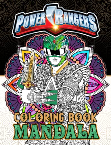Power Mandala Coloring Book: Fantastic Power Mandala Rangers Mandela ...