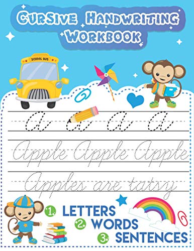 Cursive Handwriting Workbook: for Kids Ages 3-5 | Cursive Letter