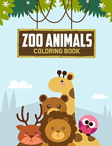 Zoo Animals Coloring Book: Coloring, Tracing, And Drawing Activity Book