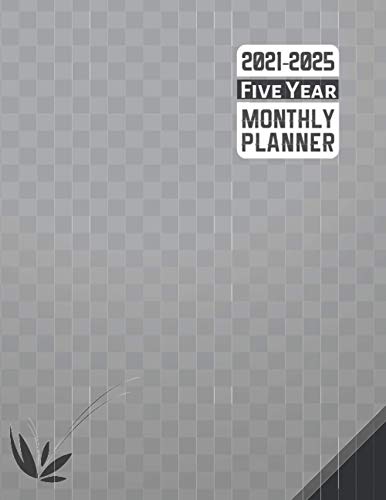 2021-2025 Five Year Planner: Five Years Calendar Monthly Planner