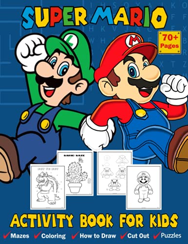 Super Mario Activity Book for Kids: Mario Activity Book for kids | Fun ...