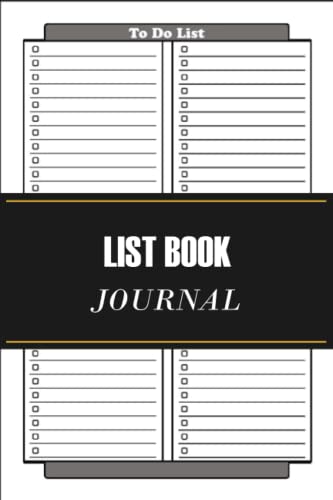 List Book Journal: Guided Prompt Journal For Keeping Track of Your list ...