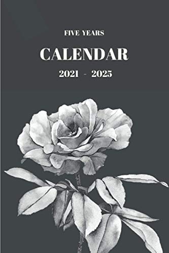 Five Year Calendar 2021-2025: Five Year Planner And Appointment