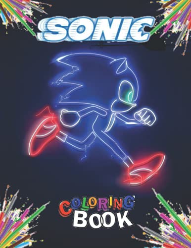 SONIC Coloring Book: The original book, a New book, LASTER Version ...
