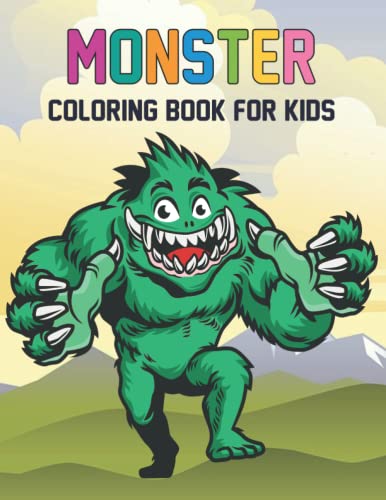 Monster Coloring Book For Kids: An Monster coloring Book with Amusement ...