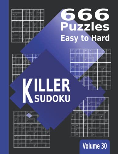 Killer Sudoku 666 Puzzles Easy To Hard Sums Sudoku With Answers 