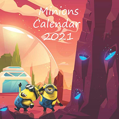 Minions calendar 2021 Minions wall calendar 2021 with glossy cover and