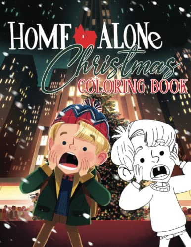 Home Alone Christmas Coloring Book: 30 Unofficial Family Comedy ...