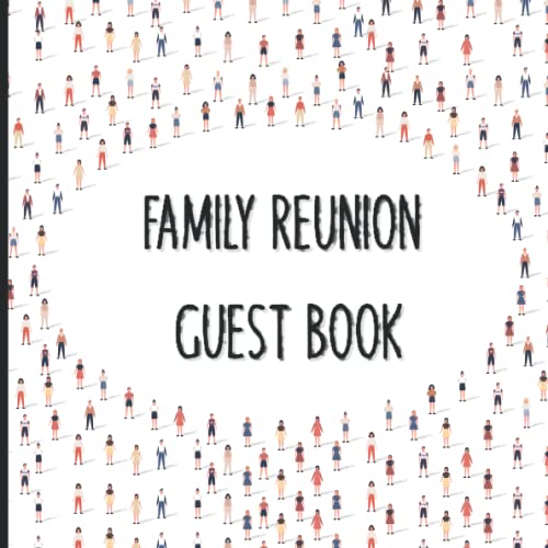 Family Reunion Guest Book Guest sign in Books, People Magazine Friends
