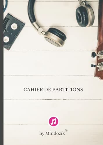 Cahier De Musique Notes & Mots - A5 Avec Portées Et Lignes - 8 Portées + 24 Lignes Par Page