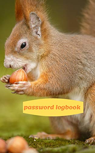 Password Logbook: Squirrel Internet Password Keeper With Alphabetical ...