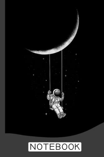 Moon Swing Astronaut Stars Space Notebook: Astronaut Outer Space Party ...