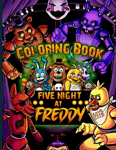 Five Nights At Freddys Coloring Book: Five Nights At Freddys Coloring ...