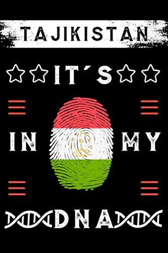 Tajikistan it's in my DNA: A Ruled Notebook flag Tajikistan, Tajik Gift