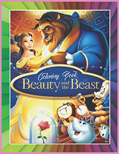 Coloring Book Beauty and The Beast: Coloring Book 8.5x11 inches Movie ...
